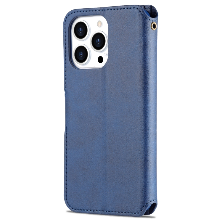 AZNS AZNS iPhone 14 Pro Fodral Läder Blå