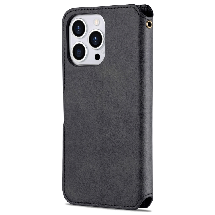 AZNS AZNS iPhone 14 Pro Fodral Läder Svart