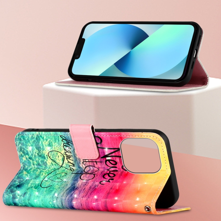  iPhone 14 Pro Fodral Med Tryck Never Stop Dreaming