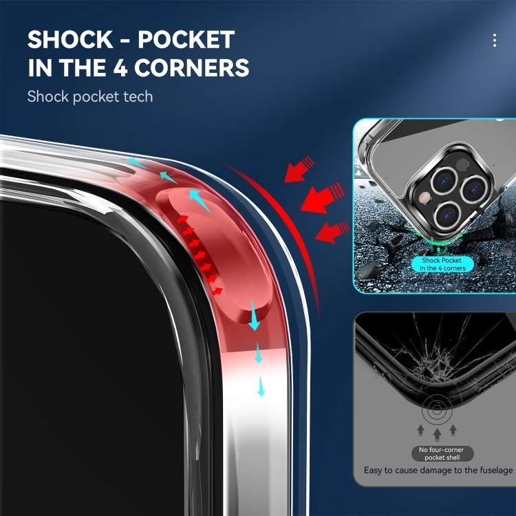  iPhone 14 Pro Skal Hybrid Shockproof Transparent