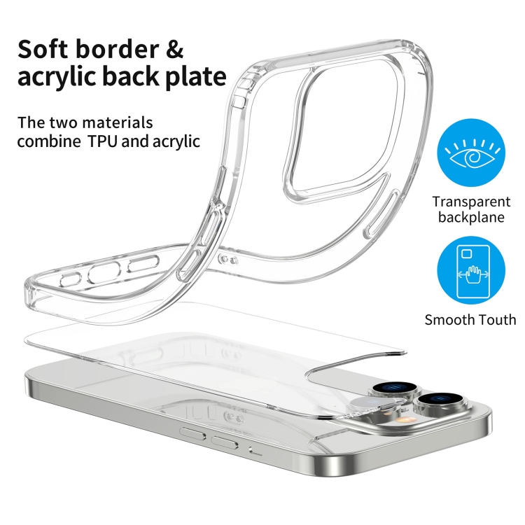  iPhone 14 Pro Skal Shockproof Akryl/TPU Transparent