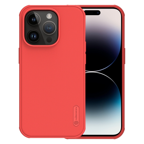NILLKIN NILLKIN iPhone 14 Pro Skal Frosted Shield Röd
