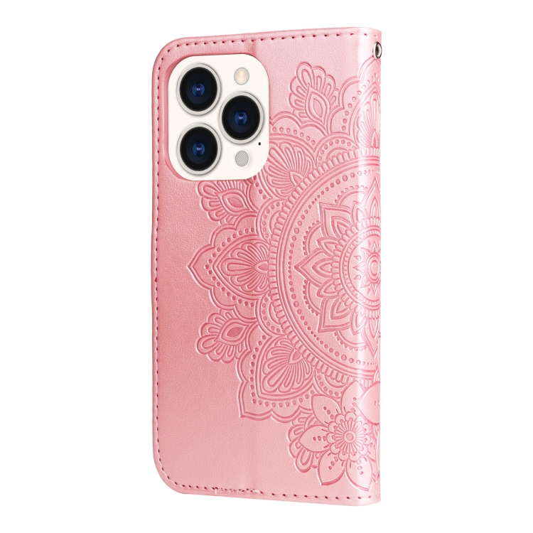  iPhone 14 Pro Fodral Mandala Blossom Roséguld