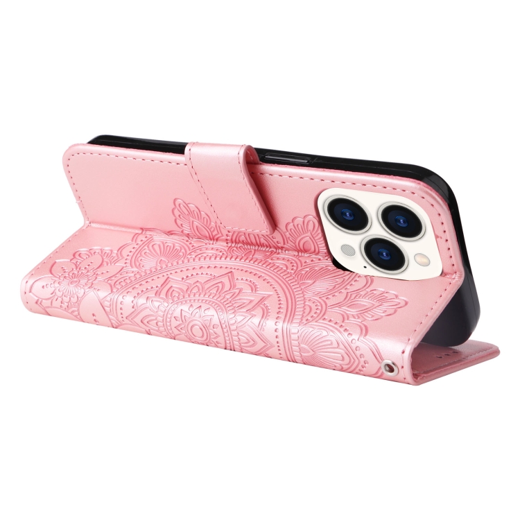  iPhone 14 Pro Fodral Mandala Blossom Roséguld