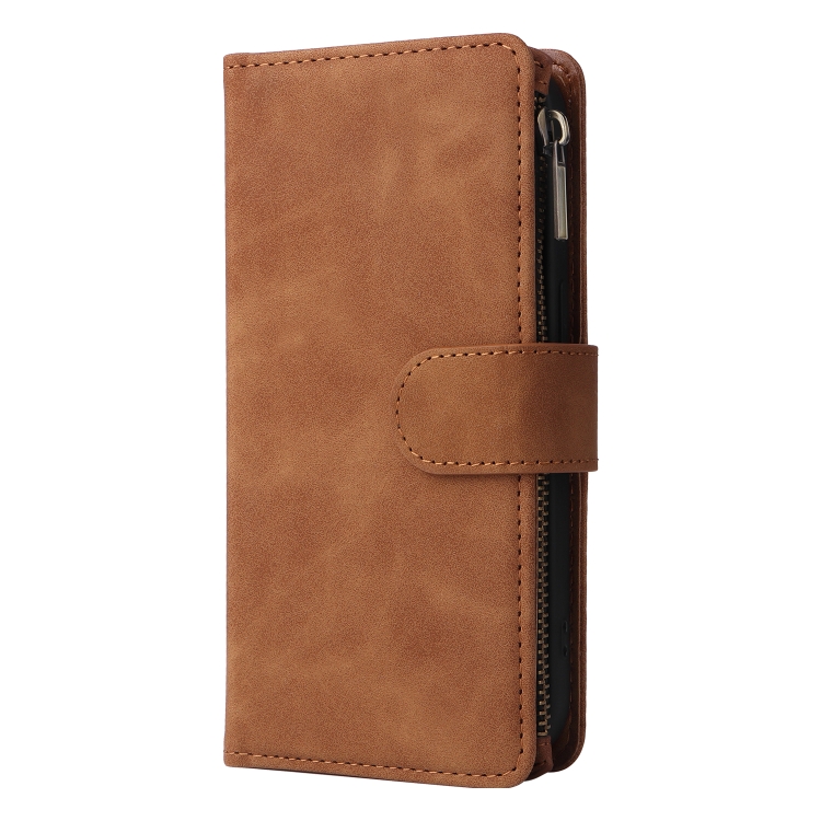  iPhone 14 Pro Fodral Flerfack Multifunktionell Brun