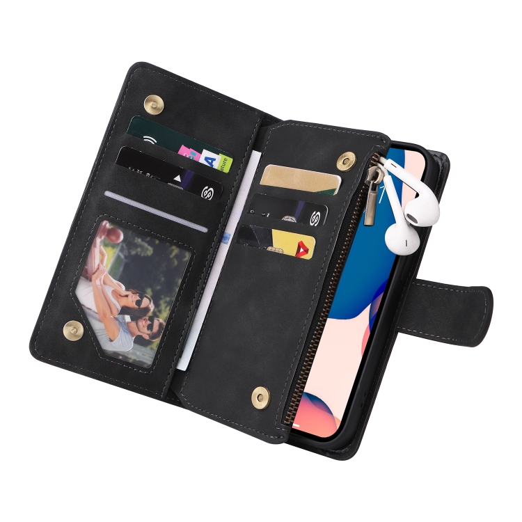  iPhone 14 Pro Fodral Flerfack Multifunktionell Svart