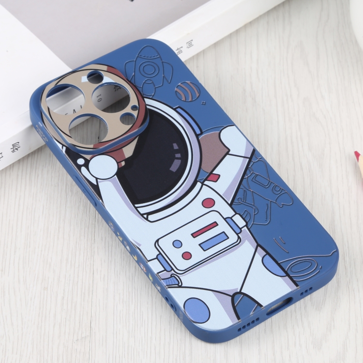  iPhone 14 Pro Skal Spaceman Blå/Beige