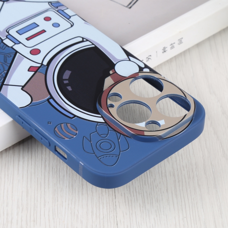  iPhone 14 Pro Skal Spaceman Blå/Beige