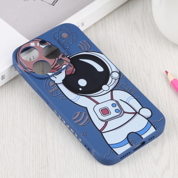  iPhone 14 Pro Skal Spaceman Blå/Brun