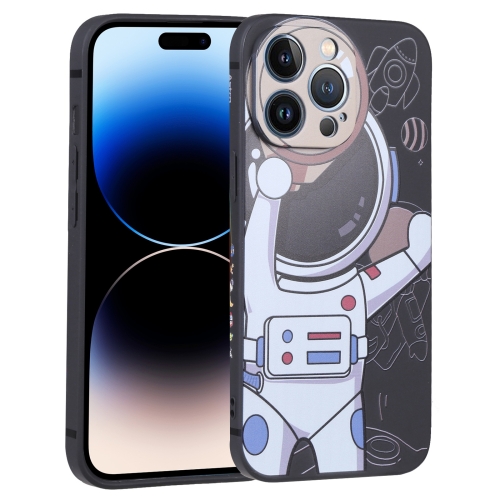  iPhone 14 Pro Skal Spaceman Svart/Beige