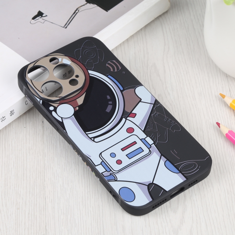  iPhone 14 Pro Skal Spaceman Svart/Beige