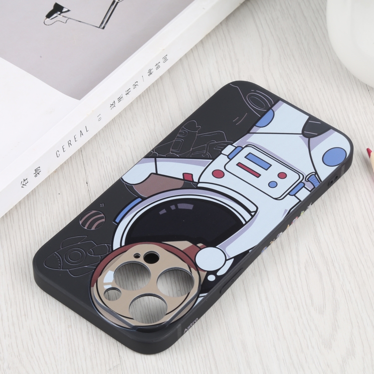  iPhone 14 Pro Skal Spaceman Svart/Beige