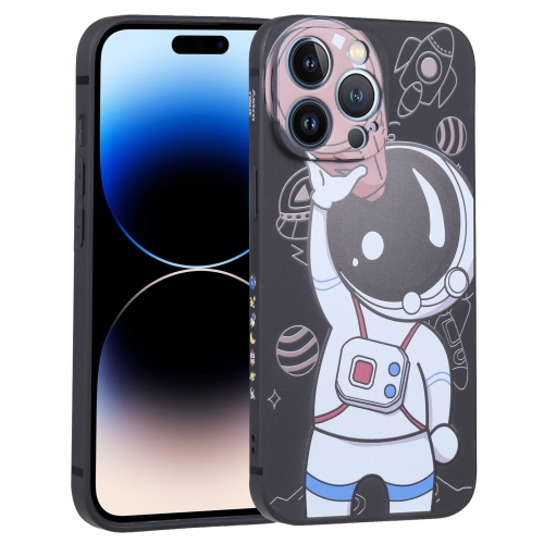  iPhone 14 Pro Skal Spaceman Svart/Brun