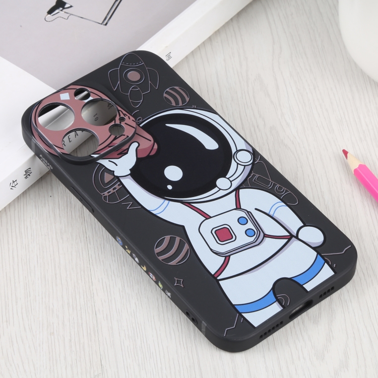  iPhone 14 Pro Skal Spaceman Svart/Brun