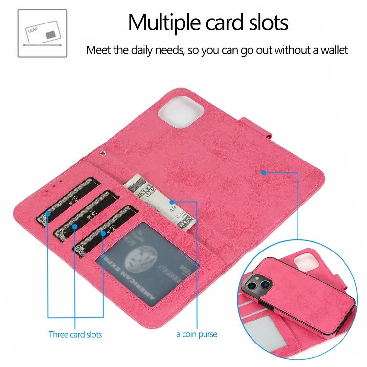  iPhone 14 Pro 2in1 Fodral Magnet / Skal Rosa