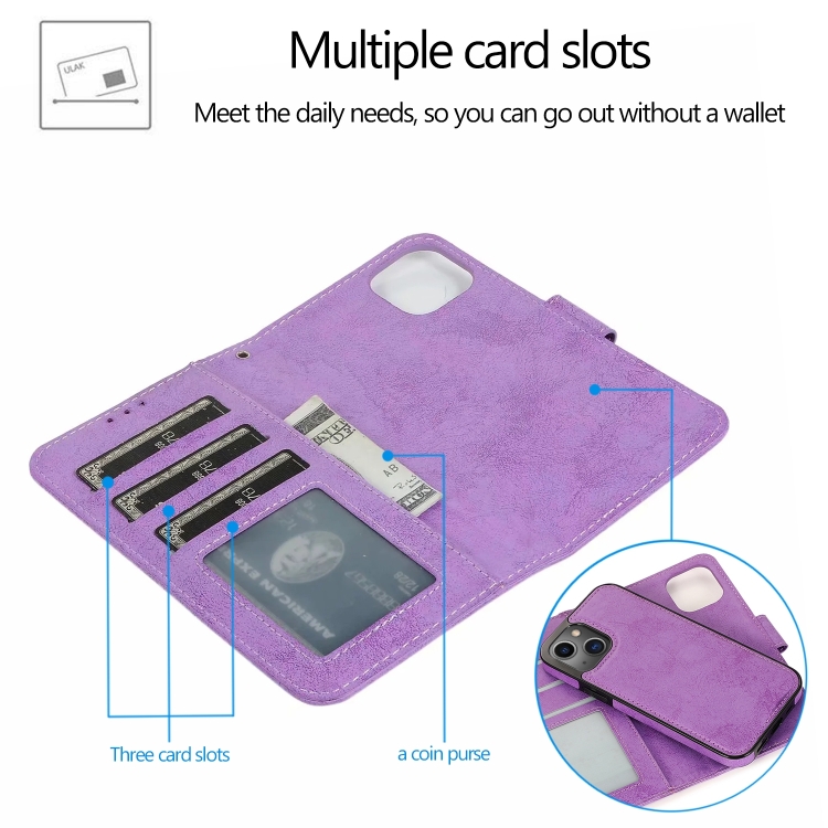  iPhone 14 Pro 2in1 Fodral Magnet / Skal Lila