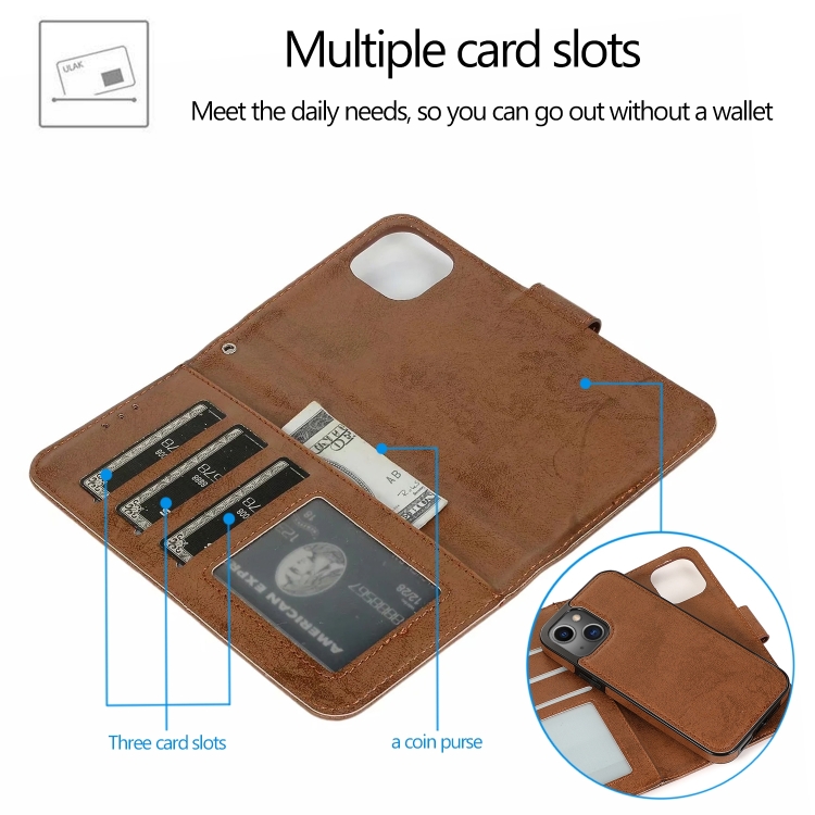  iPhone 14 Pro 2in1 Fodral Magnet / Skal Brun