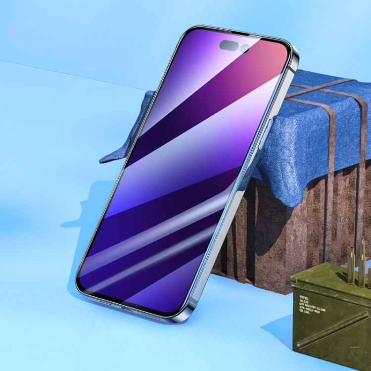 HOCO HOCO iPhone 14 Pro Skärmskydd Ez Fit Heltäckande Härdat Glas