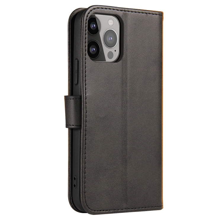 iPhone 14 Pro Fodral Klassiskt Läder Svart