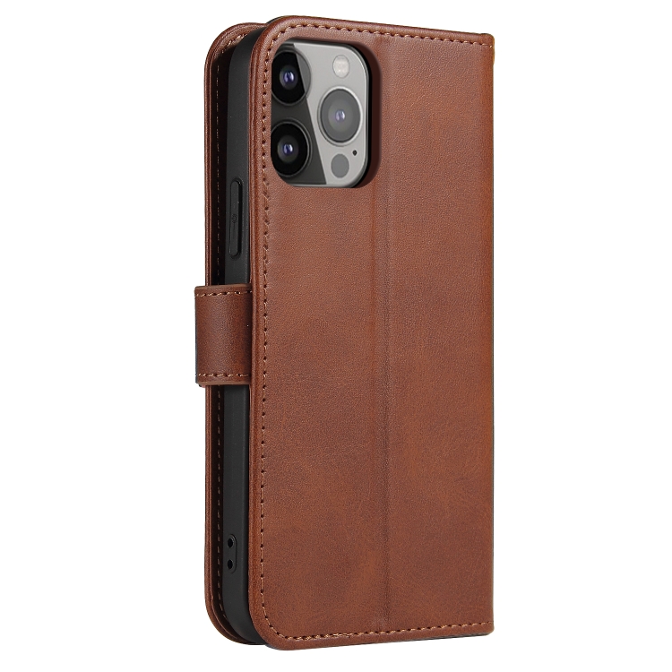  iPhone 14 Pro Fodral Klassiskt Läder Brun