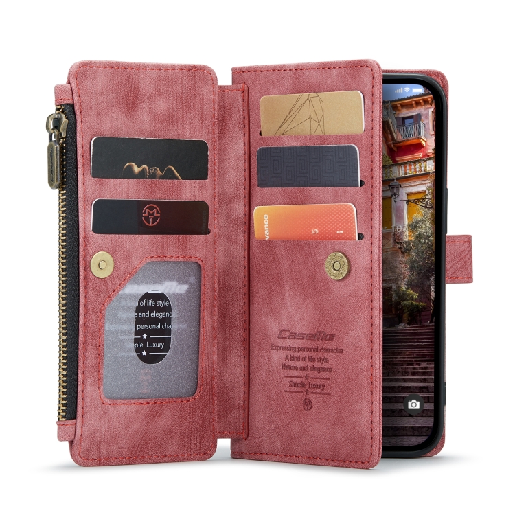 CASEME CASEME iPhone 14 Pro Fodral Multifunktionell Röd
