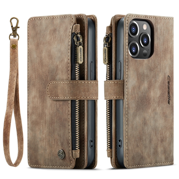 CASEME CASEME iPhone 14 Pro Fodral Multifunktionell Brun