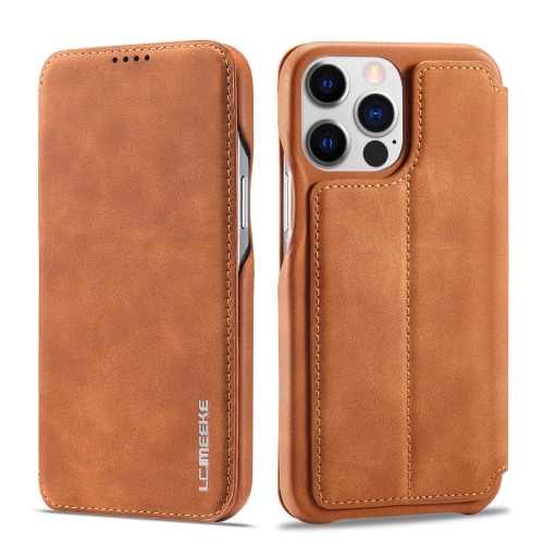LC.IMEEKE LC.IMEEKE iPhone 14 Pro Fodral Slim Flip Brun