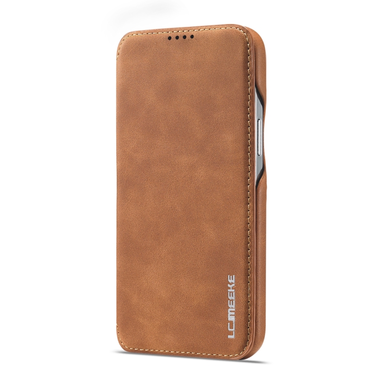 LC.IMEEKE LC.IMEEKE iPhone 14 Pro Fodral Slim Flip Brun
