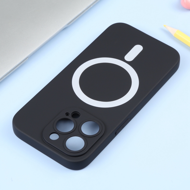  iPhone 14 Pro Skal Liquid MagSafe Silikon Svart