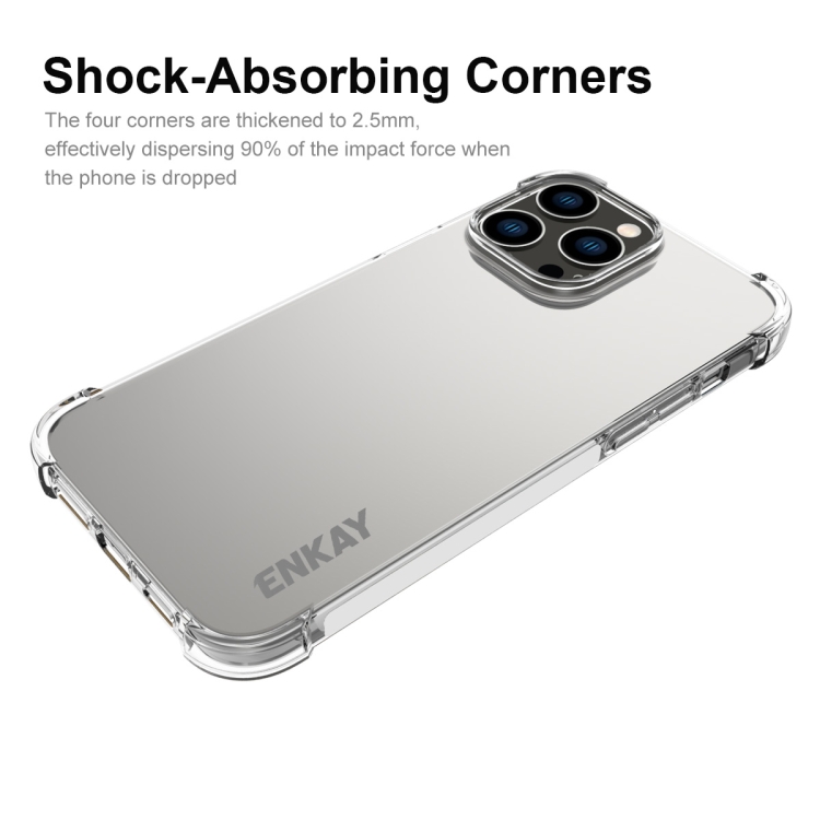ENKAY ENKAY iPhone 14 Pro Skal Shockproof TPU Transparent