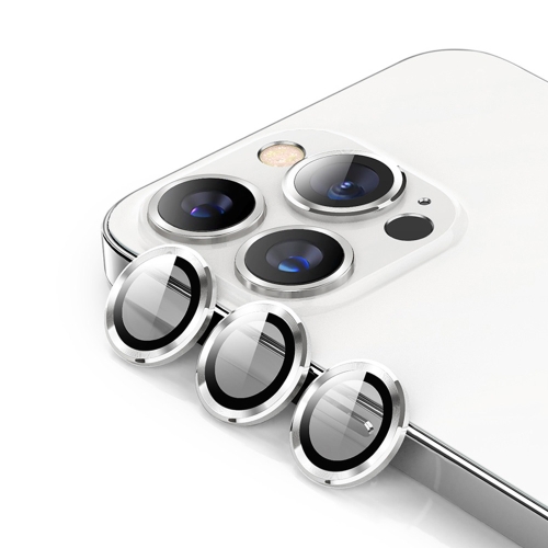 ENKAY ENKAY iPhone 14 Pro / 14 Pro Max Linsskydd Metall Ring Silver