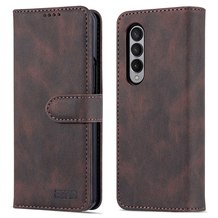 AZNS AZNS Galaxy Z Fold 3 Fodral Skin Touch Brun