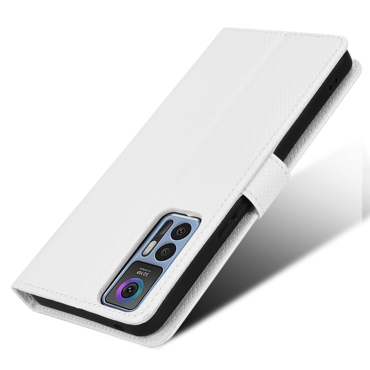  TCL 30+ (2022) Fodral Vävd Textur Vit