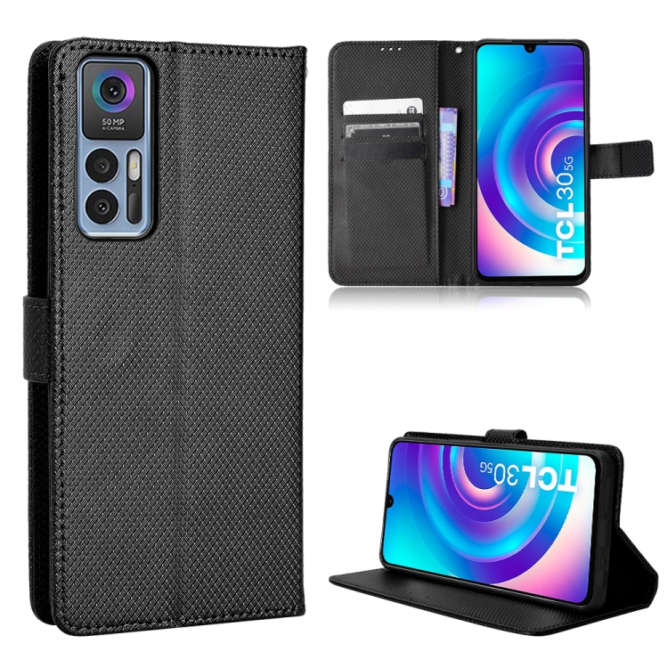  TCL 30+ (2022) Fodral Vävd Textur Svart