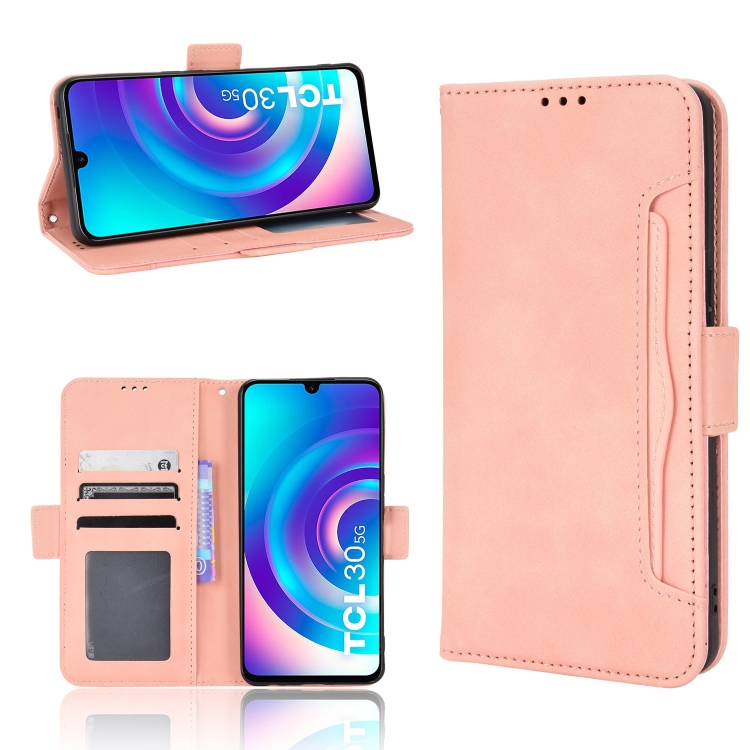  TCL 30+ (2022) Fodral Avtagbart Kortfodral Rosa