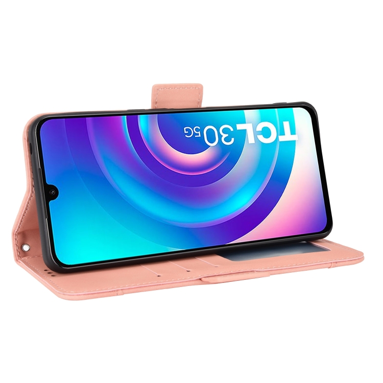  TCL 30+ (2022) Fodral Avtagbart Kortfodral Rosa