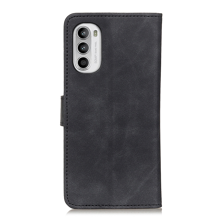 KHAZNEH KHAZNEH Motorola Moto G52/G82 Fodral Retro Läder Svart