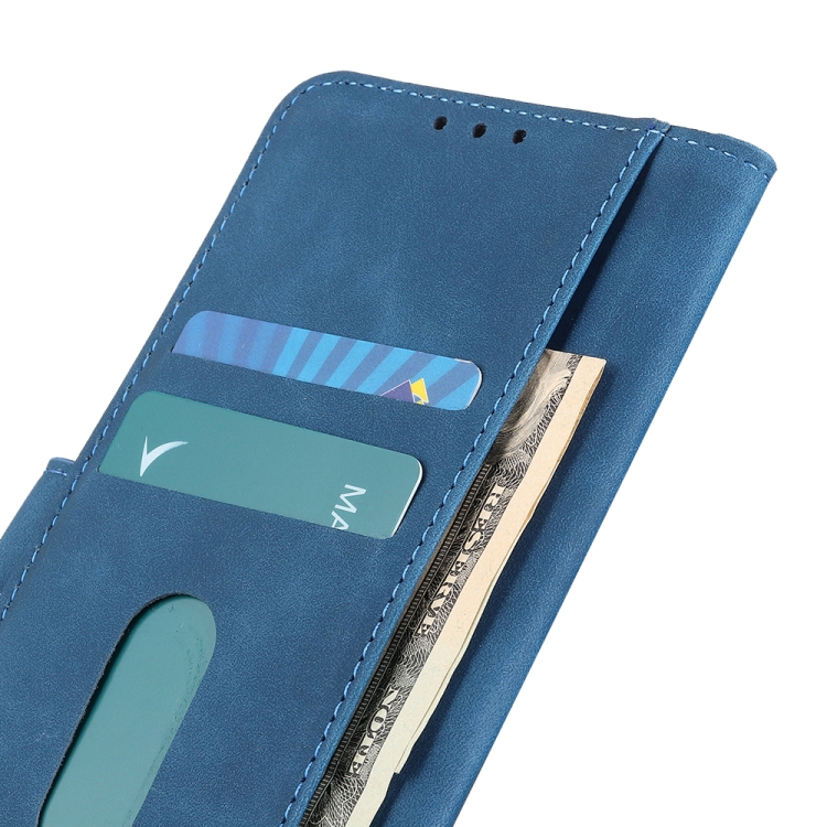 KHAZNEH KHAZNEH Motorola Moto G52/G82 Fodral Retro Läder Blå