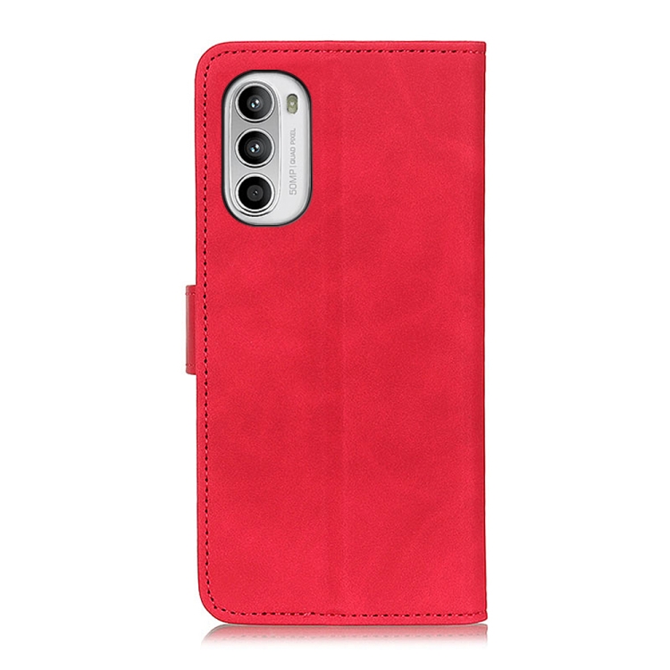 KHAZNEH KHAZNEH Motorola Moto G52/G82 Fodral Retro Läder Röd