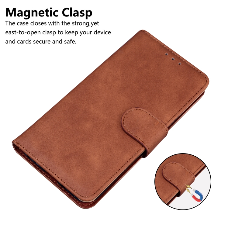  Motorola Moto G52/G82 Fodral Skin Touch Brun