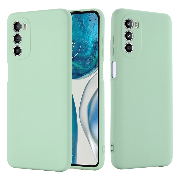  Motorola Moto G52/G82 Skal Liquid Silikon Grön