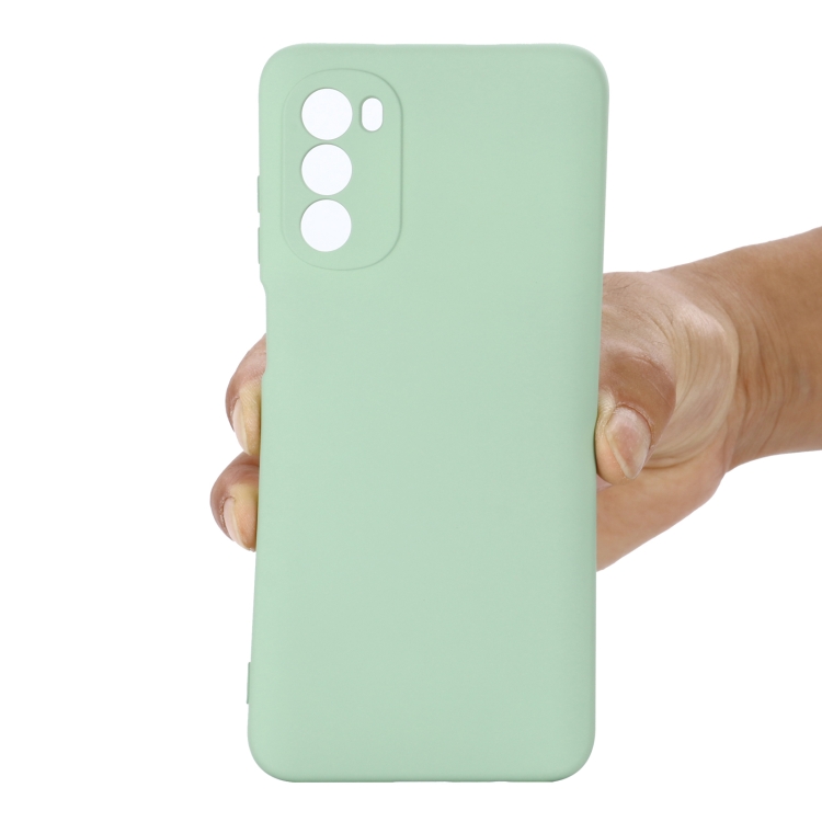  Motorola Moto G52/G82 Skal Liquid Silikon Grön