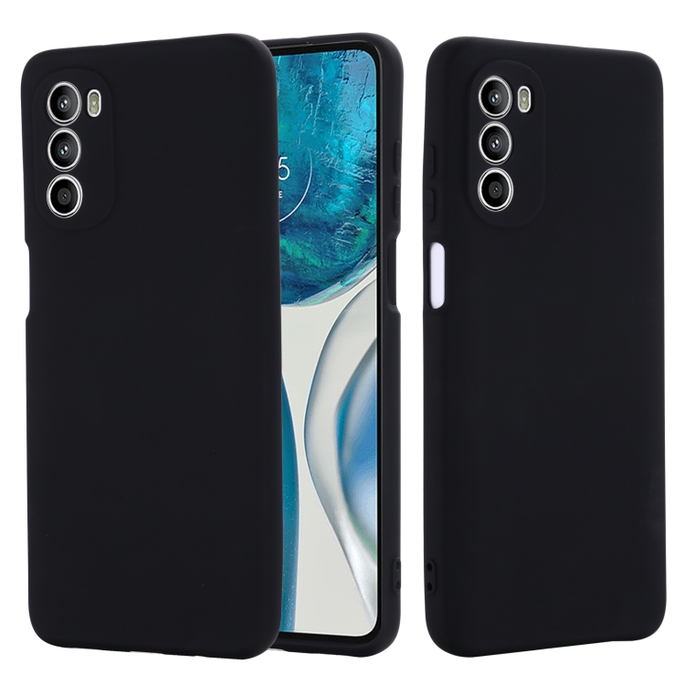  Motorola Moto G52/G82 Skal Liquid Silikon Svart