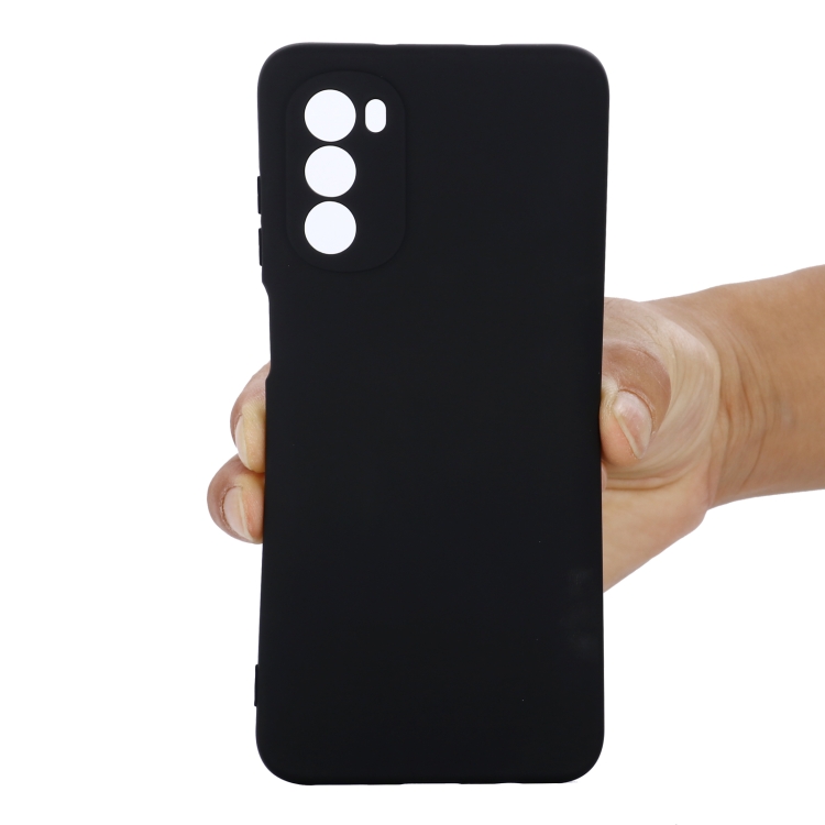  Motorola Moto G52/G82 Skal Liquid Silikon Svart