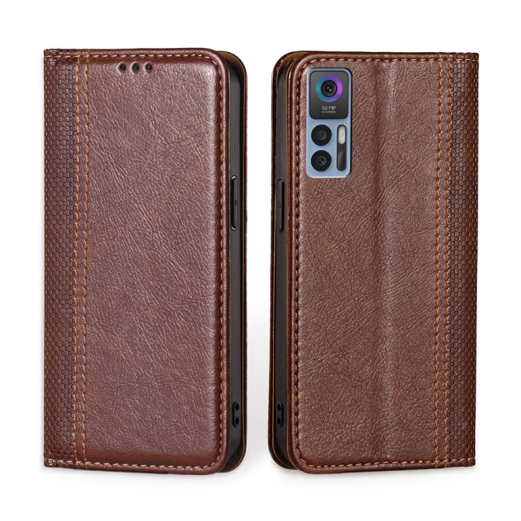  TCL 30+ (2022) Fodral Flip Läder Brun