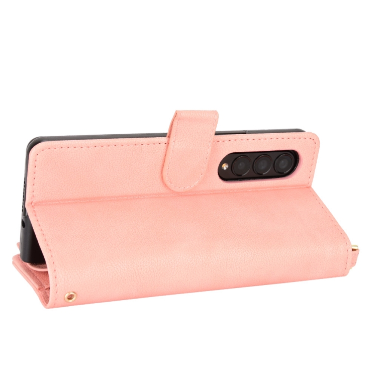  Galaxy Z Fold 3 Fodral Multifunktionell Rosa