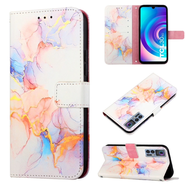  TCL 30+ (2022) Fodral Marmor Galaxy Vit