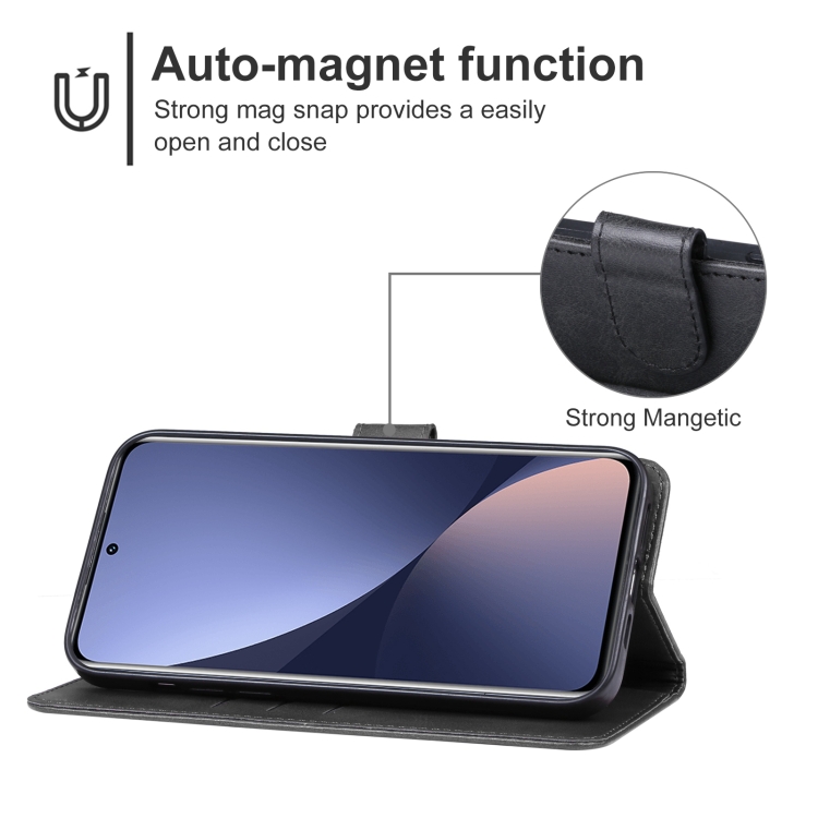  Xiaomi 13 5G Fodral Solid Läder Svart