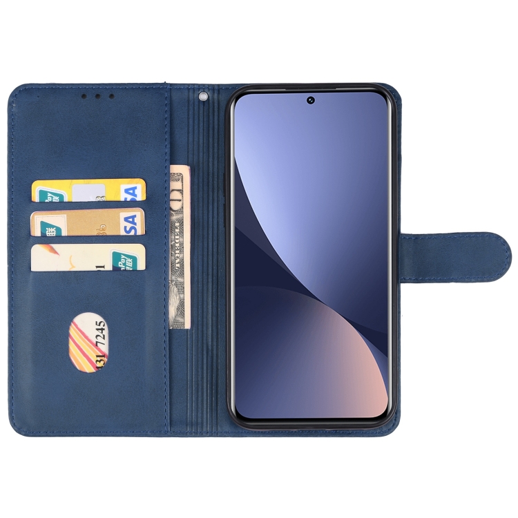  Xiaomi 13 5G Fodral Solid Läder Blå