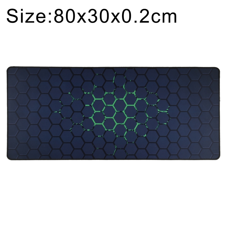  800 x 300 mm Musmatta/Skrivbordsmatta Green Honeycomb